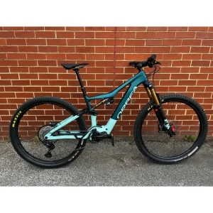 2nd Hand Orbea Rise M10 Medium Electric Mountain Bike 2022 Green/Ocean