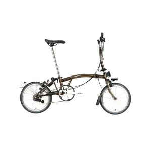 Brompton C-Line Explore Mid Bar Folding Bike 2022 Black Laquer