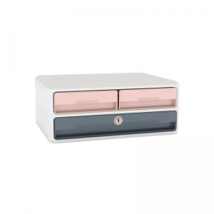 CEP Moov Up Secure 3 Drawer Monitor Riser Station PinkGrey 1090211681
