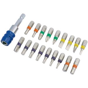 Draper 19 Piece Coloured Screwdriver Bit Set