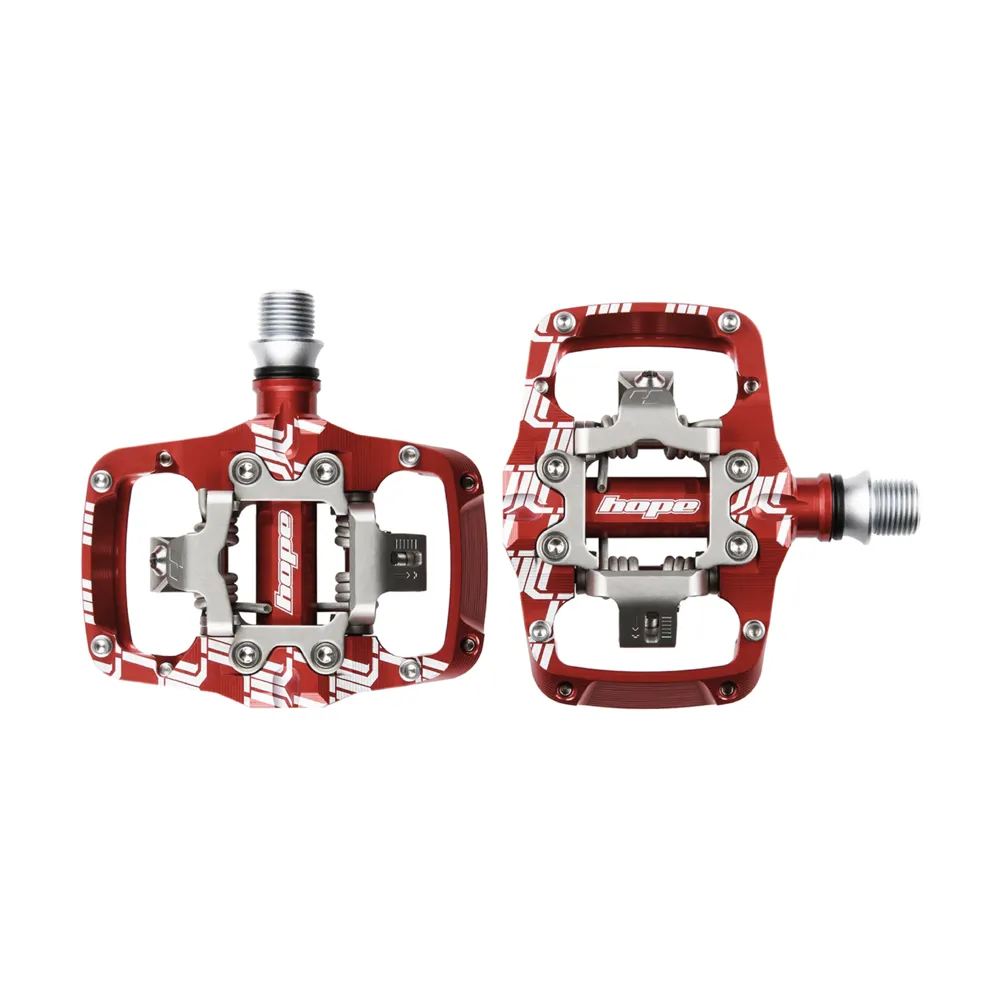 Hope Union Trail Mountain Bike Clipless Pedals Red