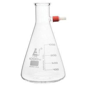 LabGlass Conical Filtering Flask with Plastic Screw Integral Side ...