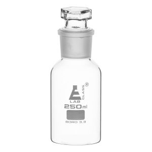 LabGlass Reagent Bottle Wide Mouth, Interchangeable Stopper 60ml, ...
