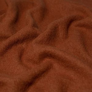 Minerva Core Range 100% Pure Boiled Wool Coating Fabric Rust