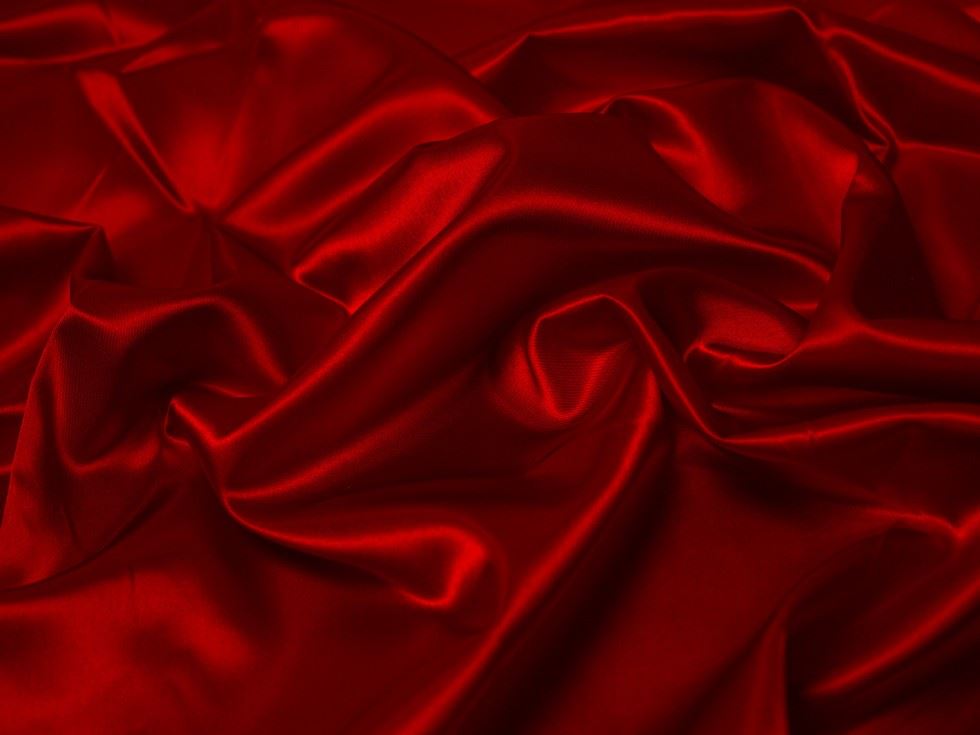 Minerva Core Range Acetate Satin Fabric Red