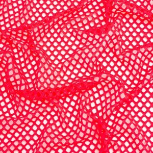 Minerva Core Range Chunky Fish Net Mesh Fabric Neon Cerise