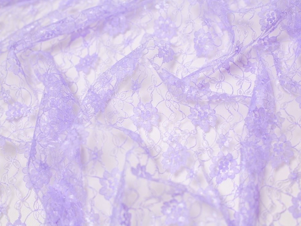 Minerva Core Range Delicate Lace Fabric Lilac
