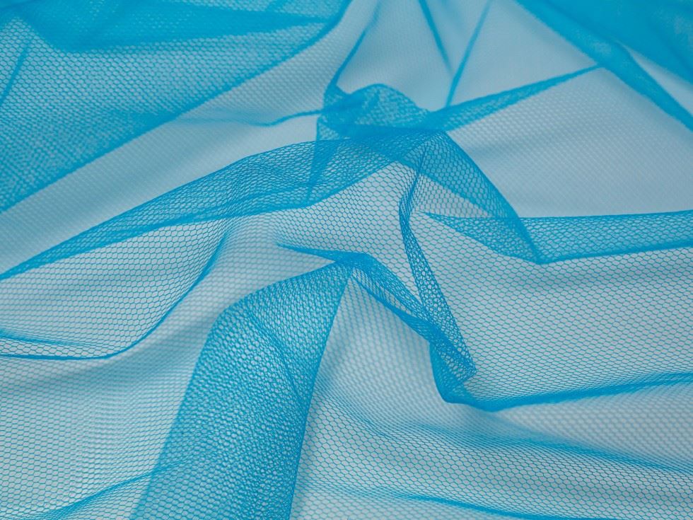Minerva Core Range Dress Net Fabric Flo Blue