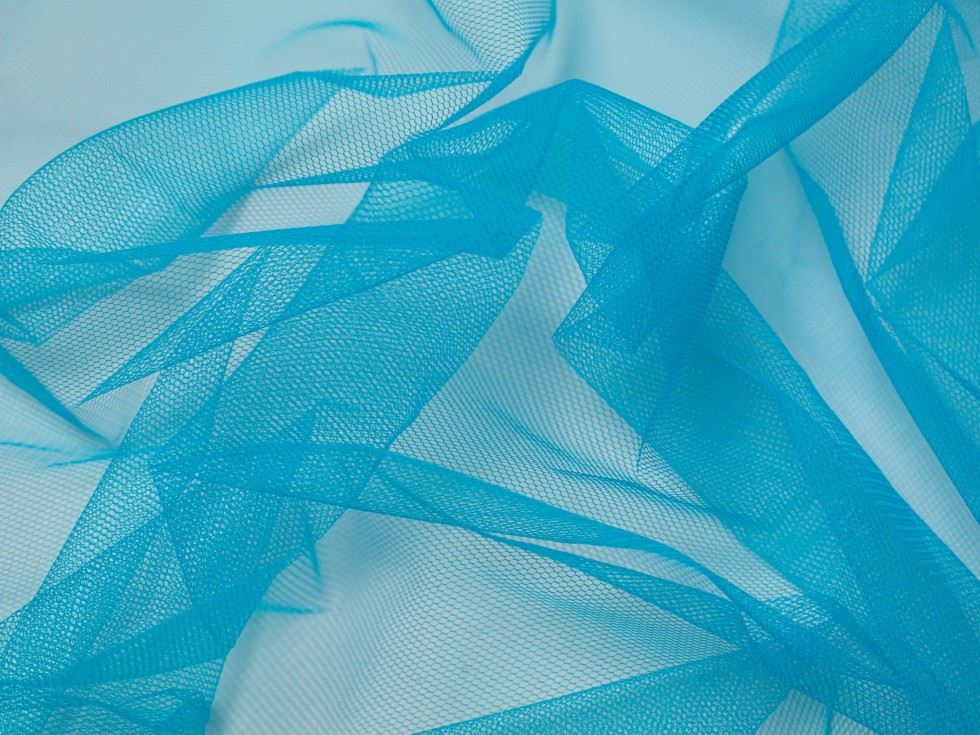 Minerva Core Range Dress Net Fabric Peacock