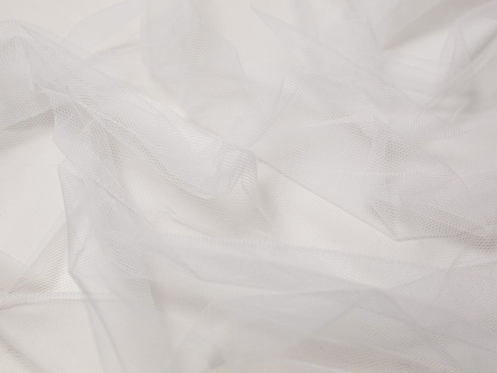 Minerva Core Range Dress Net Fabric White