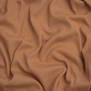 Minerva Core Range Heavy Cotton Rib Stretch Knit Fabric Light Rust