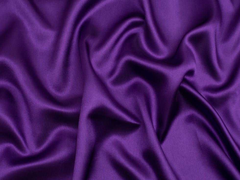 Minerva Core Range Liquid Satin Fabric Deep Purple