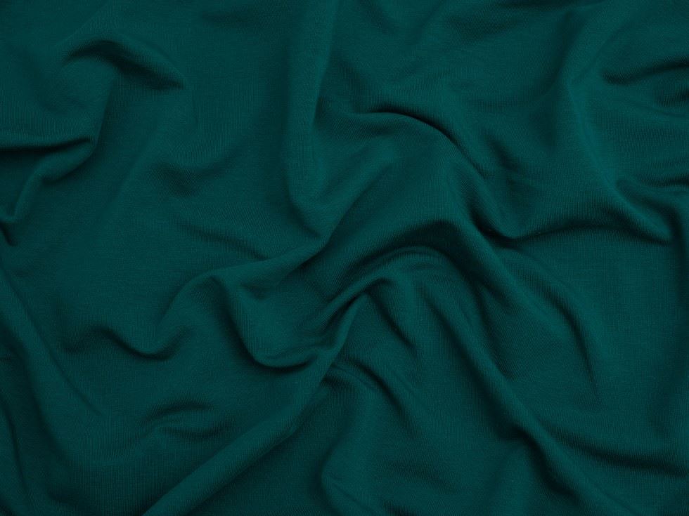 Minerva Core Range Organic Loop Back French Terry Stretch Knit Fabric Petrol
