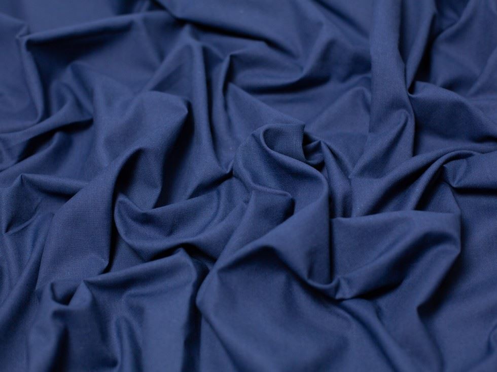 Minerva Core Range Polycotton Sheeting Fabric Navy Blue