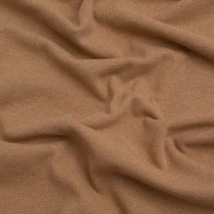 Minerva Core Range Recycled Tubular Ribbing Stretch Knit Fabric Beige