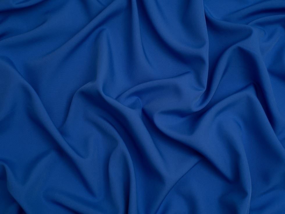 Minerva Core Range Soft Touch Crepe Fabric Cornflower