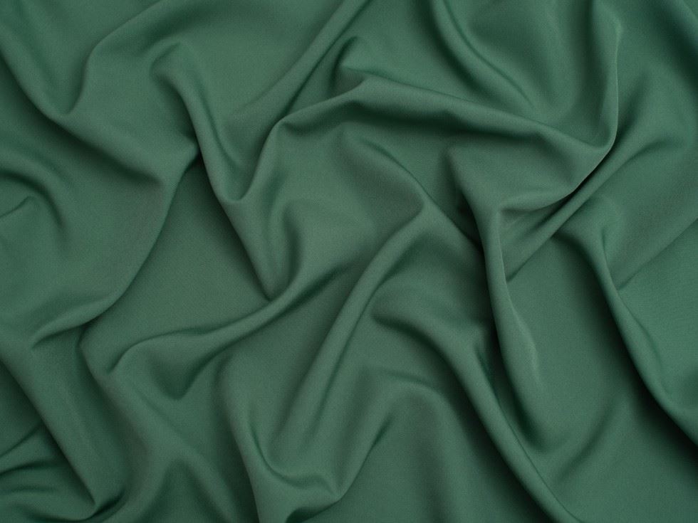 Minerva Core Range Soft Touch Crepe Fabric Deep Mint