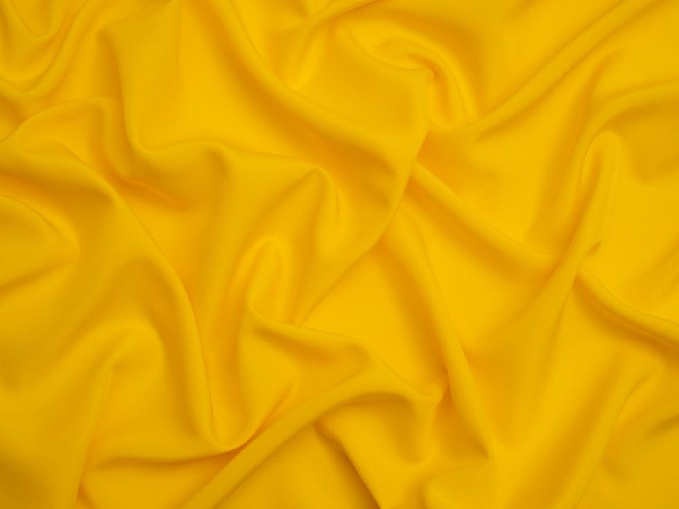 Minerva Core Range Soft Touch Crepe Fabric Sunshine