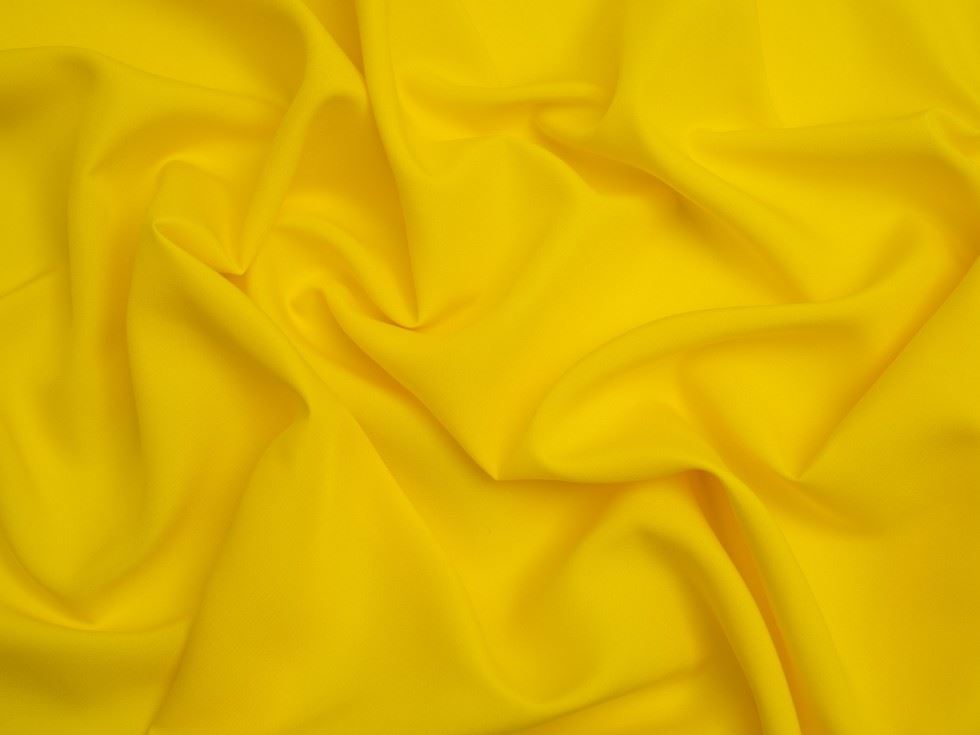 Minerva Core Range Soft Touch Crepe Fabric Yellow