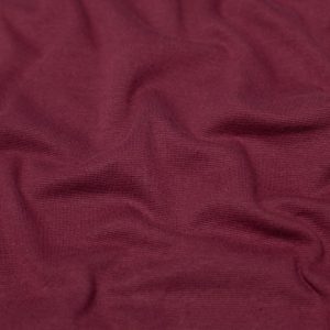 Minerva Core Range Tubular Ribbing Stretch Knit Fabric Wine
