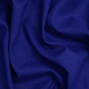 Minerva Core Range Washed Slub 100% Linen Fabric Cobalt Blue
