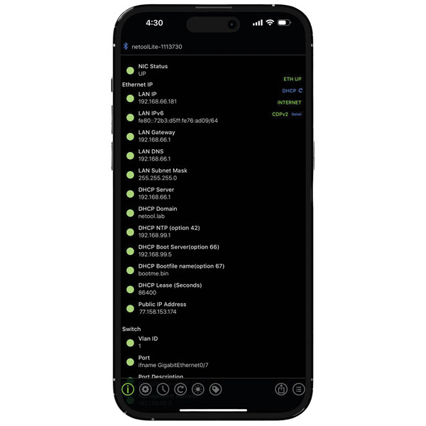 Netool IO NE1E Lite Network Tester: Compact App-Operated Cross-Pla...