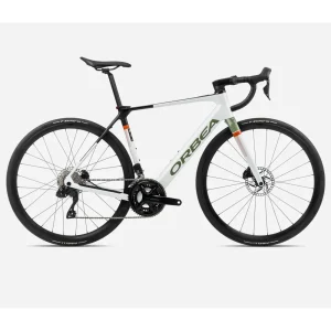 Orbea Gain M30i Electric Bike 2024 White Chic/Metallic Green Artichoke