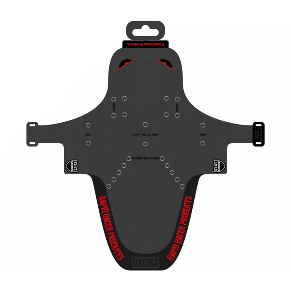 Rapid Racer Products Enduroguard Mudguard Red