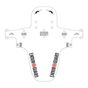 Rapid Racer Products Enduroguard Mudguard White