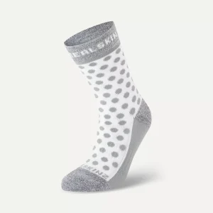 SealSkinz Rudham Mid Length Meteorological Active Sock Grey/Cream
