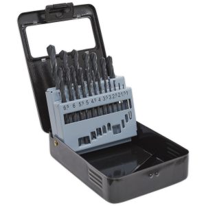 Sealey 19 Piece HSS-R Drill Bit Set