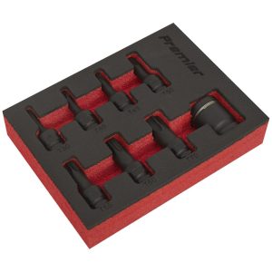 Sealey 8 Piece 3/8" Drive Impact Torx Socket Bit Set 3/8"