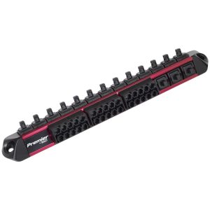 Sealey Anodised 1/4" Drive Socket and Screwdriver Bit Retaining Rail 1/4"