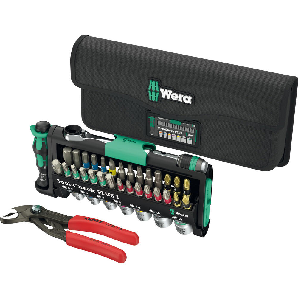 Wera Tool Check Combi 40 Piece Screwdriver, Socket and Pliers Set