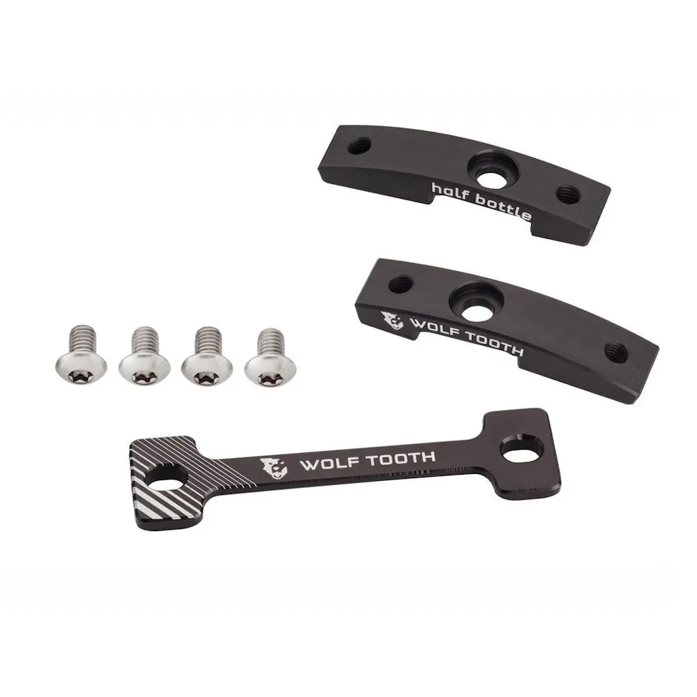 Wolf Tooth B-RAD Half Bottle Adapter with Dogbone Black