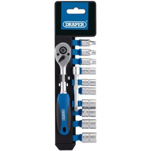 Draper 12 Piece 1/4" Drive Socket Set Metric 1/4"