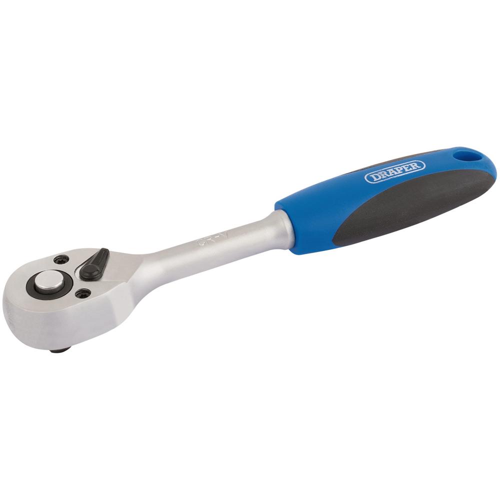 Draper 1/4" Drive 72 Tooth Reversible Soft Grip Ratchet 1/4"