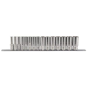 Draper Expert 16494 3/8" Sq. Dr. Metric Deep Socket Set on Metal R...