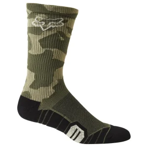 Fox 8in Ranger Cushion MTB Socks Green Camo
