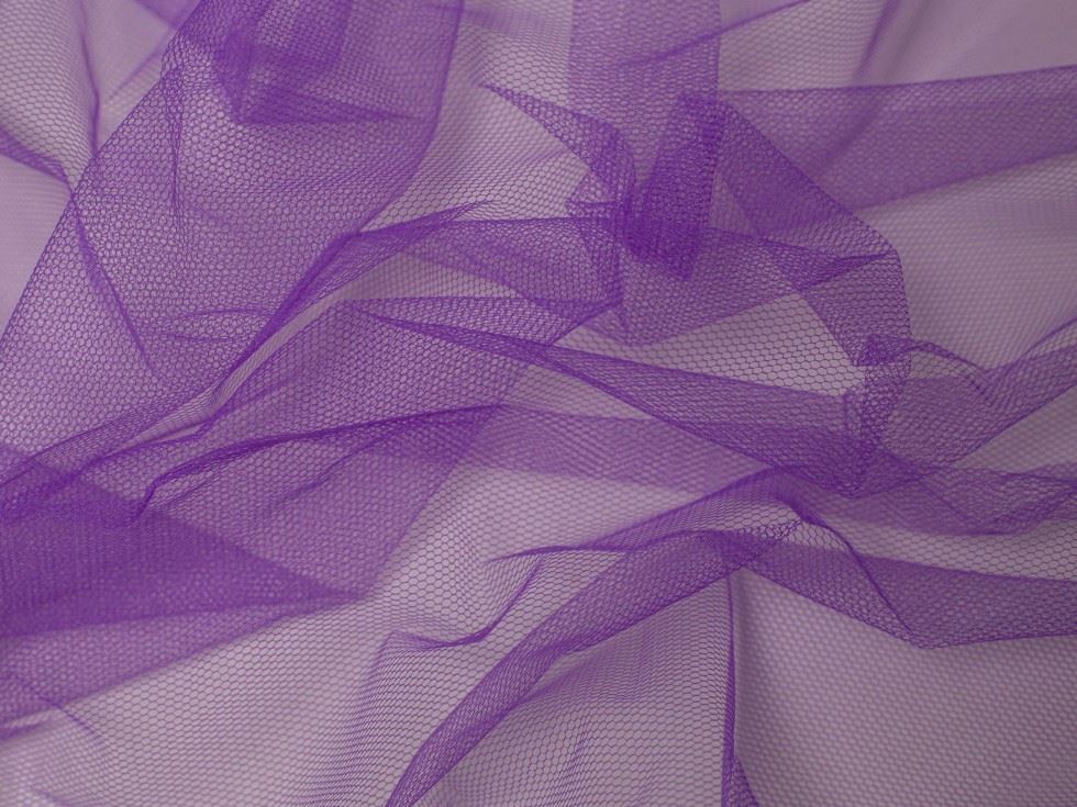 Minerva Core Range Dress Net Fabric Purple