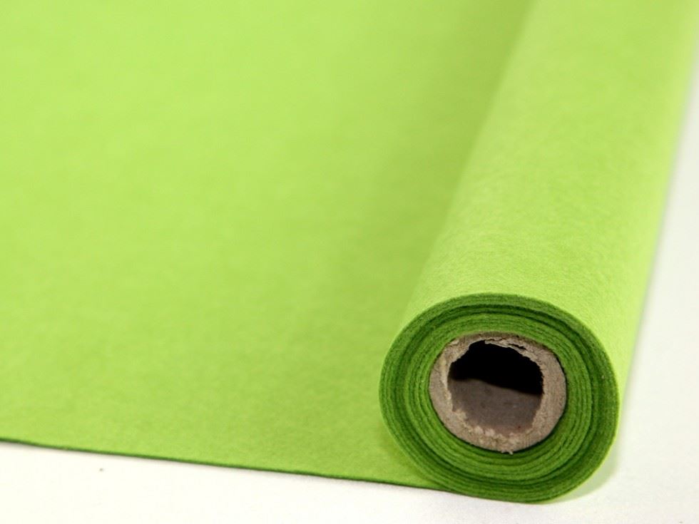Minerva Core Range Self Adhesive Mini Felt Fabric Roll Spring Green