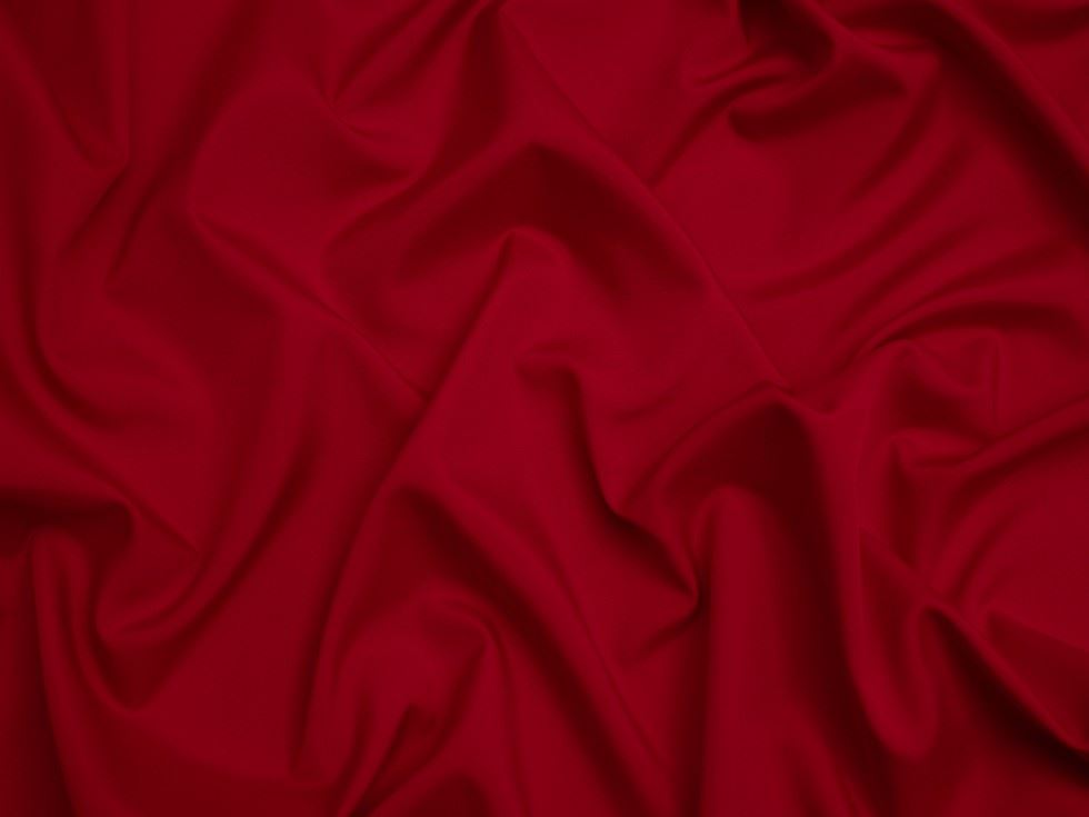 Minerva Core Range Soft Touch Crepe Fabric Ruby Red