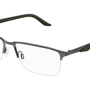 Puma PU0413O 002 Man Optical frames Ruthenium Transparent Squared