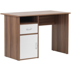 Alphason Hastings Computer Desk - White/Walnut