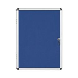 Bi-Office Enclore Lockable Board, Blue F