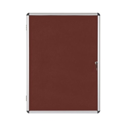 Bi-Office Enclore Lockable Board, Burgun