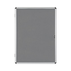 Bi-Office Enclore Lockable Board, Grey F