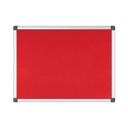 Bi-Office Maya Notice Board, Red Felt, A