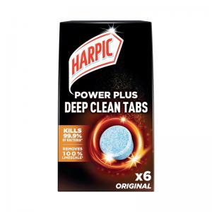 Harpic Power Plus Deep Clean Toilet Cleaner Tablets x6 Original Pack