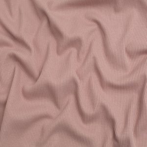 Minerva Core Range Cotton Rib Stretch Knit Fabric Blush